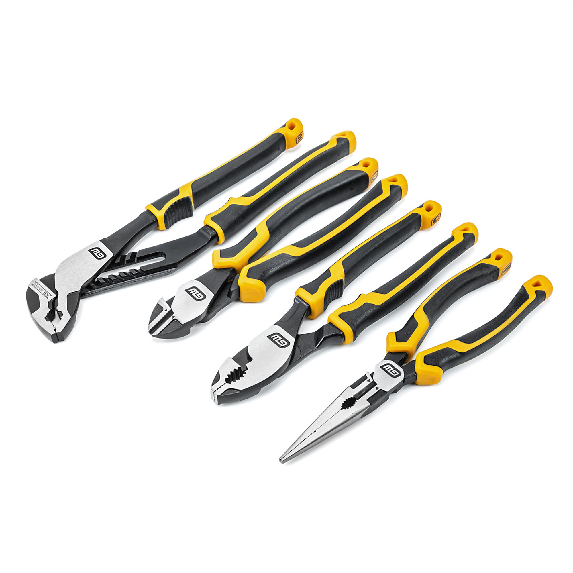 GearWrench Pitbull Dual Material Mixed Plier Set — 4 Pcs, Model# KDT82203C-06
